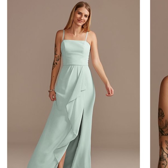Celebrate DB Studio Dusty Sage Bridesmaid Dress - Picture 1 of 5